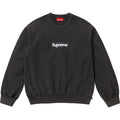 Supreme 25SS Washed Box Logo Crewneck Sweatshirts