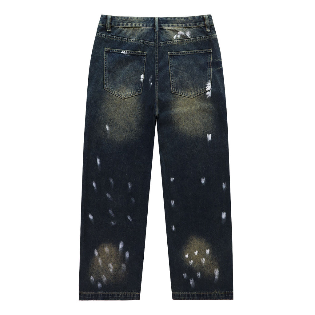 VALLEY Embroidered Rhinestone Jeans #8253