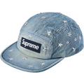 Supreme Stars Studded Denim Camp Cap